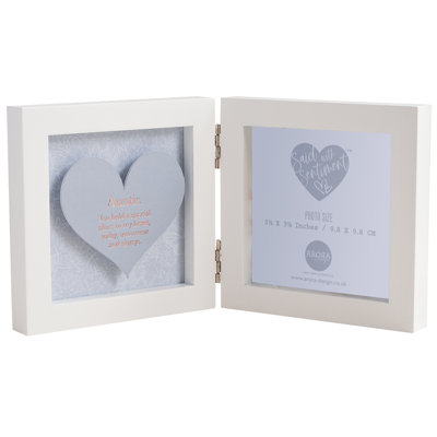 Said With Sentiment White Wood Shadow Box Picture Frame