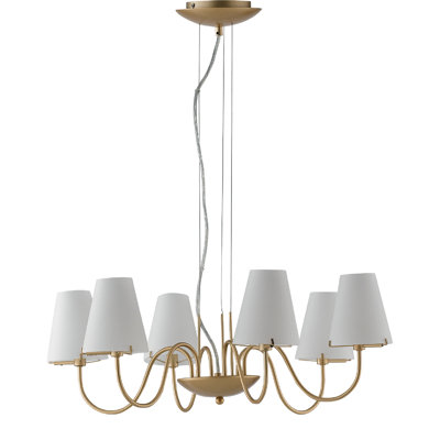 Cholet 6 - Light Shaded Chandelier
