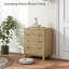 Commode cannelée pour chambre à coucher avec 4 tiroirs