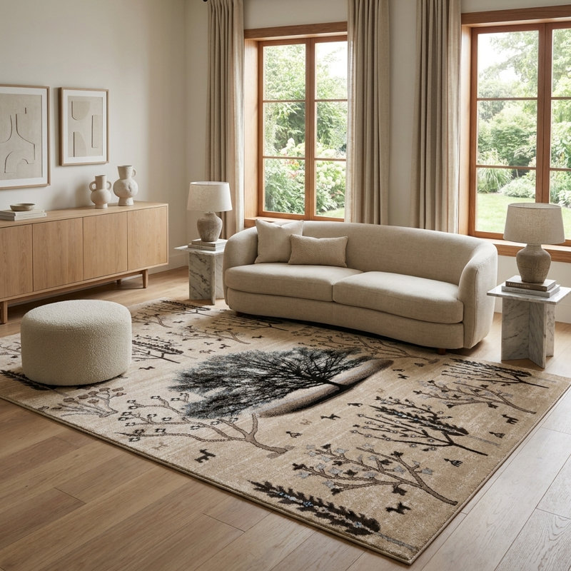 Tapis Botkins, Rectangle 6 pi 1 po x 9 pi