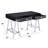 Coleen  Black High Gloss & Chrome Finish Writing Desk