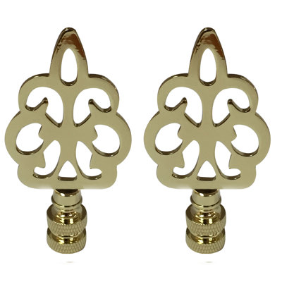 Open Filigree Motif Lamp Finial