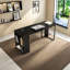 Bureau rectangulaire simple en bois massif noir de luxe Simple-108044063