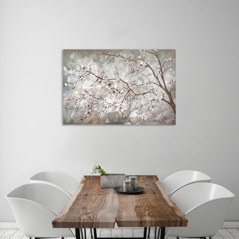 Magnolia Branch II - impression sur toile tendue, H 12 po x l 18 po x P 1,5 po