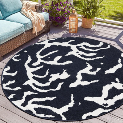 Tapis intérieur / extérieur Sabrina Soto ReNew bleu marine