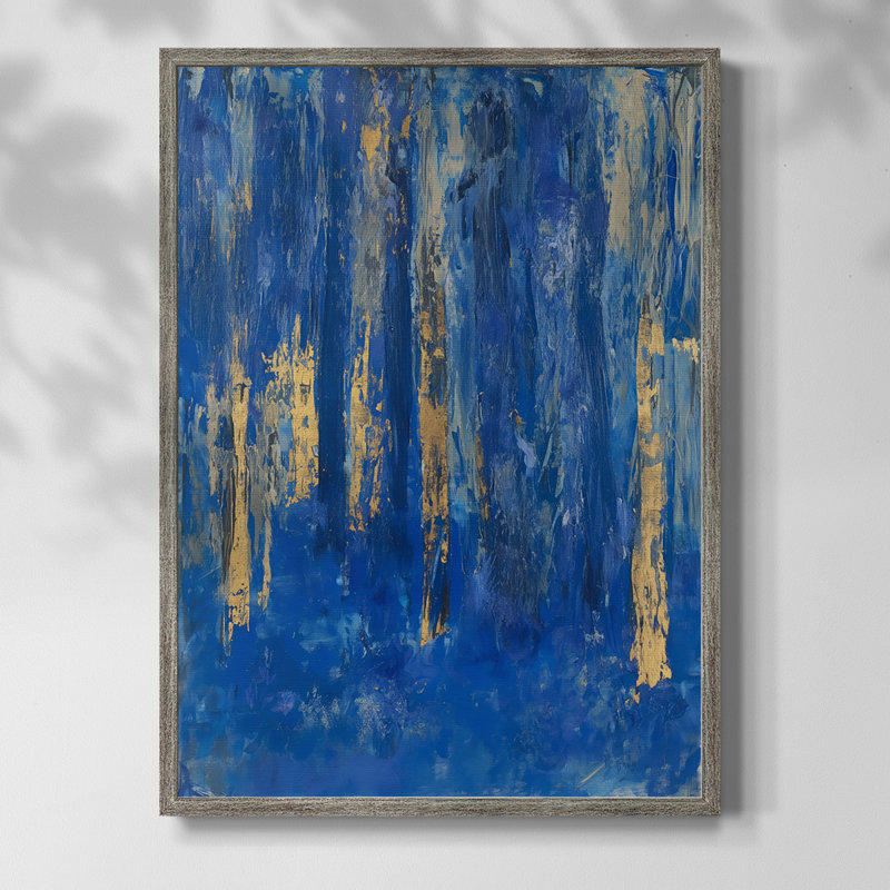 ABSTRACT Series XIX, reproduction encadrée - bois massif, H 30 po x l 24 po