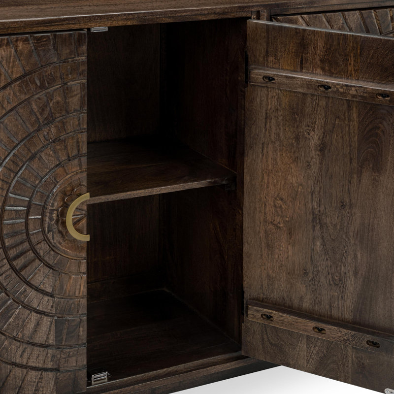 Viva 65'' W Solid Wood Sideboard, Brown