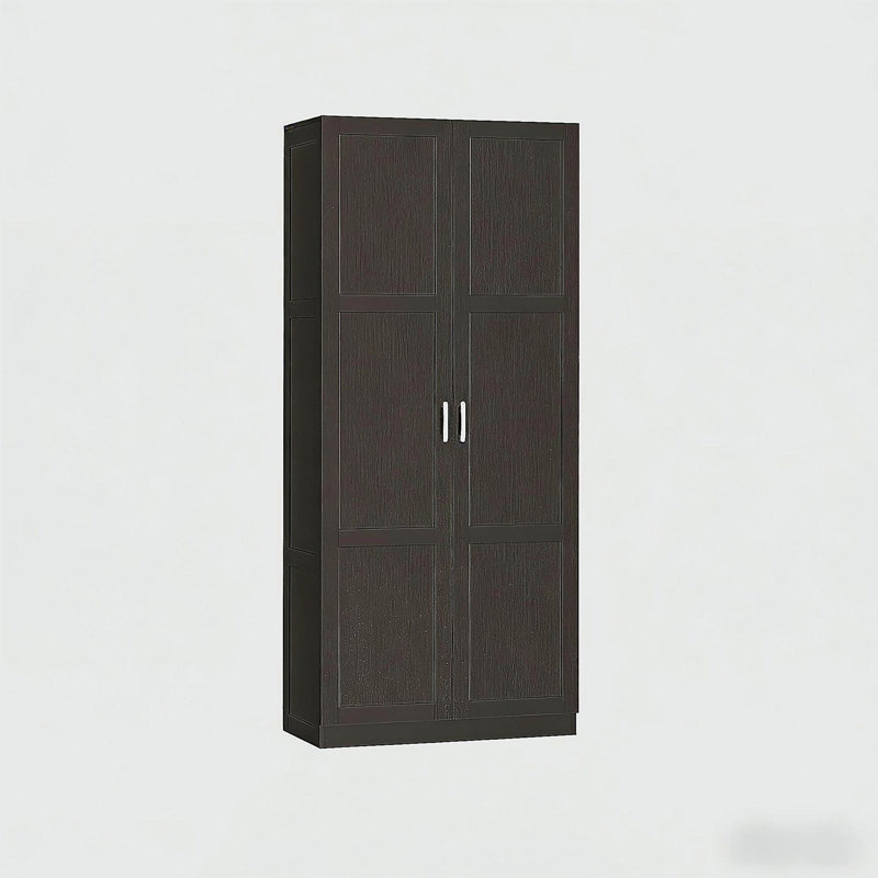 Armoire haute, armoire de rangement de salle de bain, garde-manger de cuisine, Noir