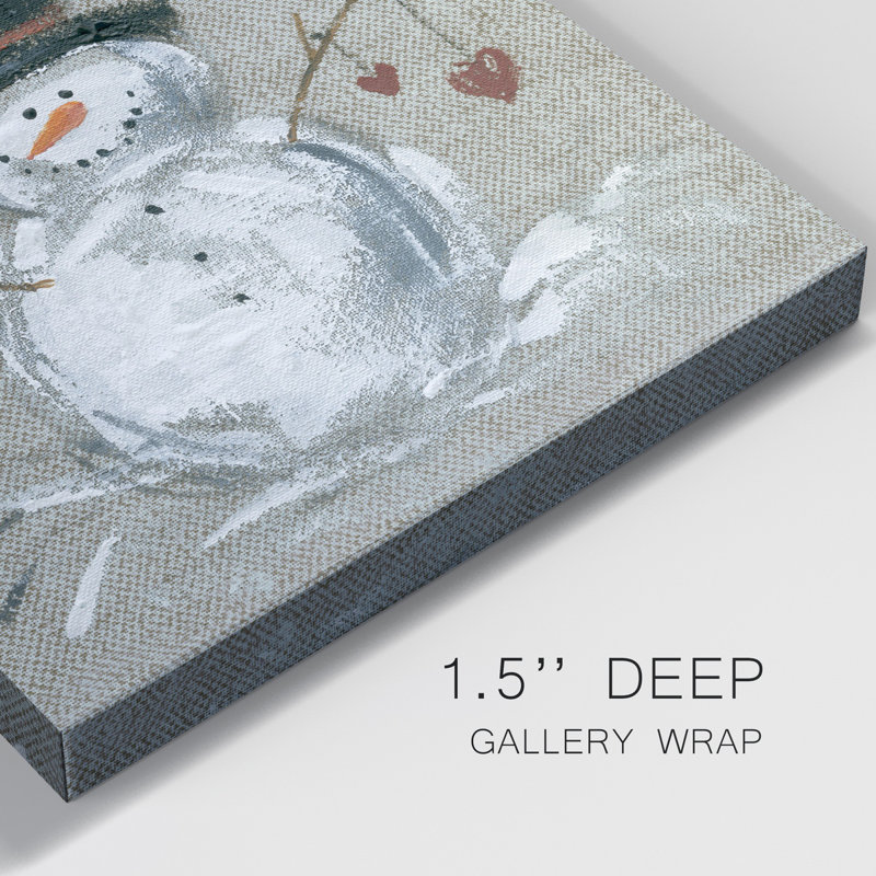 " Linen Snowman II ", 10" H x 10" W x 1" D