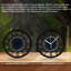 Horloge murale ronde en fer 10 po avec mouvement à quartz silencieux, chiffres arabes, impression UV-2054311603