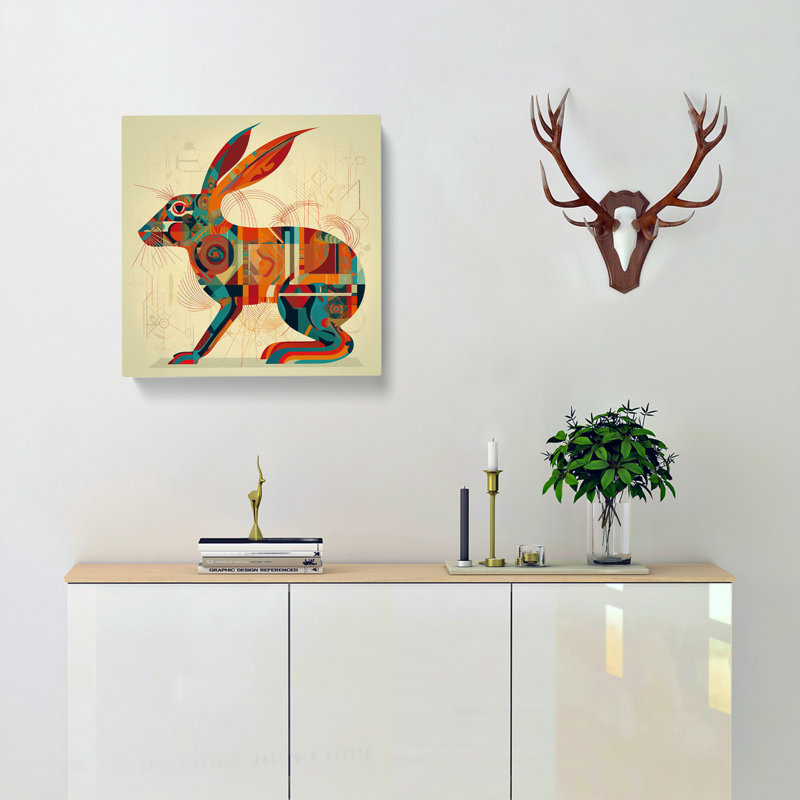Hare Constructivism No.3 - No Frame Print, 50cm H x 50cm W x 3cm D