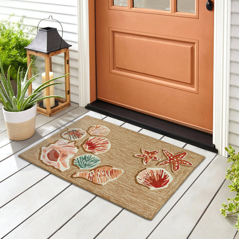 Fernando Kitchen Mat, Rectangle 20" W x 30" L, Brown/Red