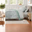 -Piece Queen Bedding Sets, Polyester, Modern Green Marble Stripe, Home