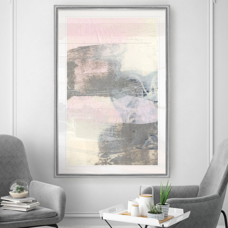 " Sweet Calm I ", 22.5" H x 30.5" W x 1.5" D, Silver Framed