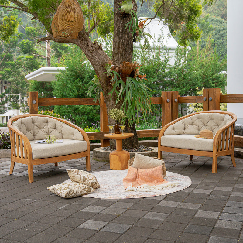 Takehisa Teak Wood Deep Seating Outdoor Chair