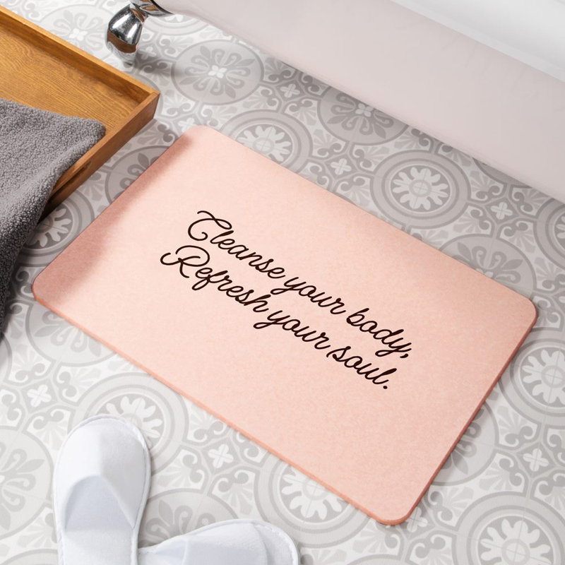 Non-Slip Shower Mat, Pink