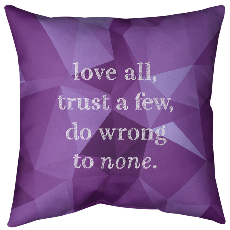 Coussin de sol, 40 po x 40 po, Mauve / Blanc