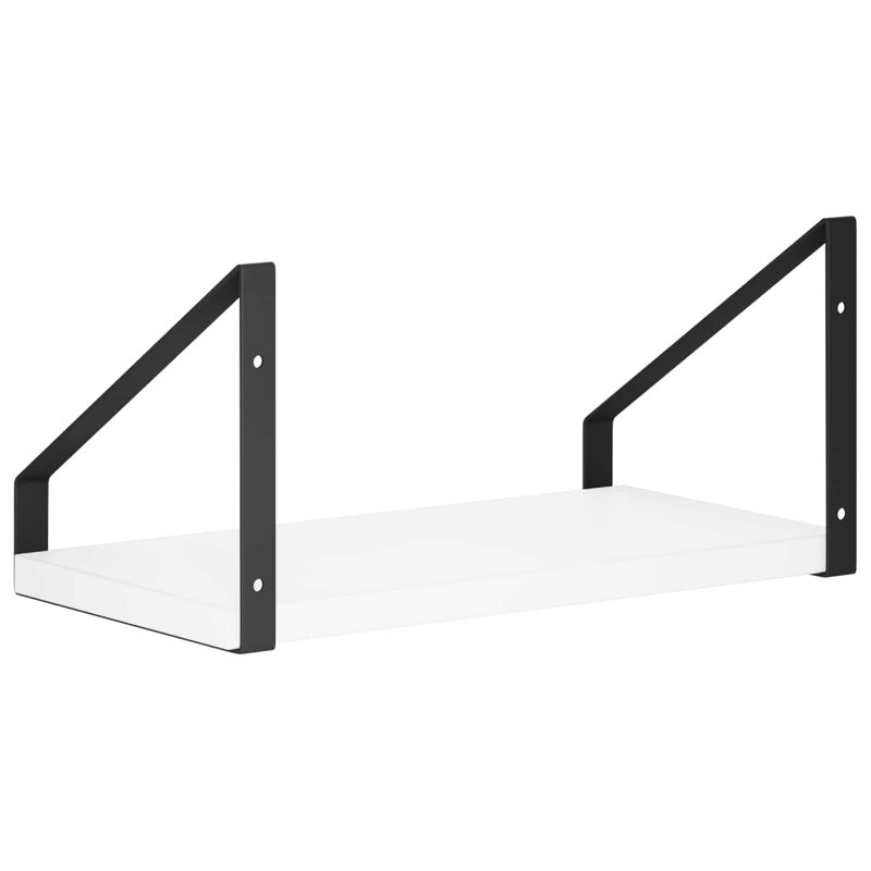 4 -Piece Steel Floating Shelf, 15.5 cm H x 30 cm L x 16 cm D