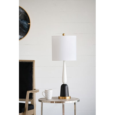 Lampe de table en métal 11 x 11 x 30,2 po