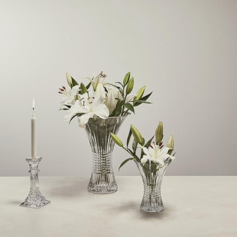 Lismore Diamond Vase, 14" H x 9.6" W x 9.6" D