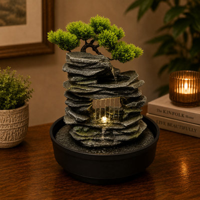 Fontaine cascade Zen Bonsai Rock