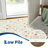 Floral Washable Living Room Rug Non Slip, Low Pile Foldable Printed Mat, Soft Non Shedding Floor Covering-2140837380