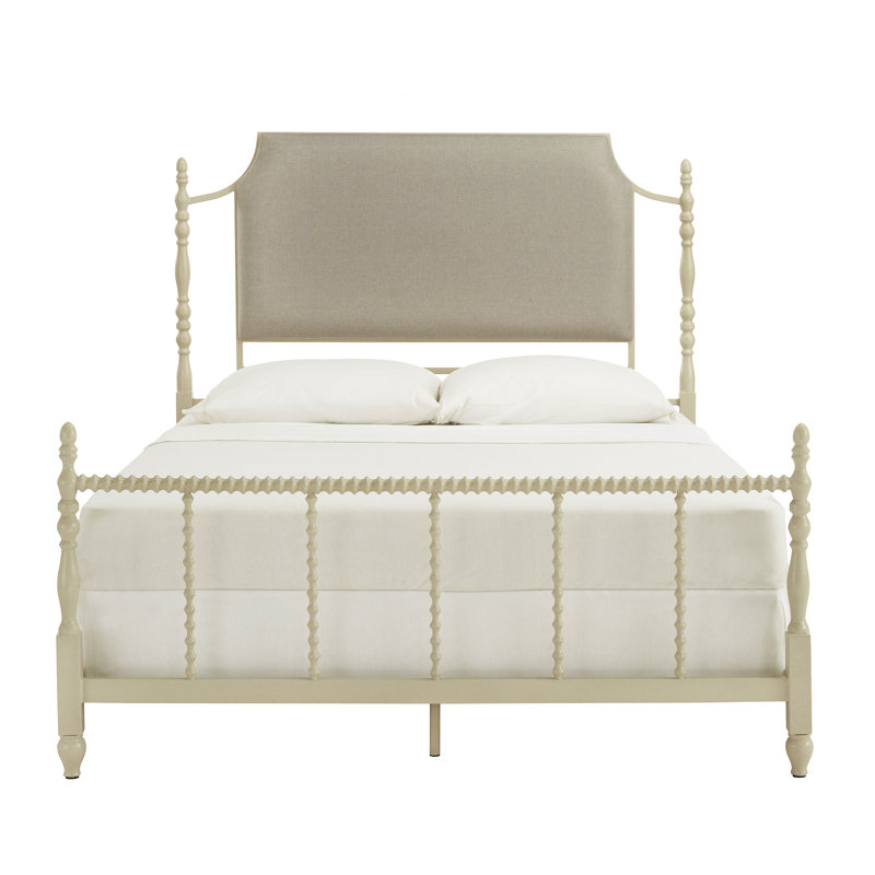 Candler Upholstered Metal Bed