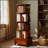 Rotating 360-Degree Corner Bookshelf With Drawer, Space-Saving Organizer For Small Rooms And Modern Decor-960992887