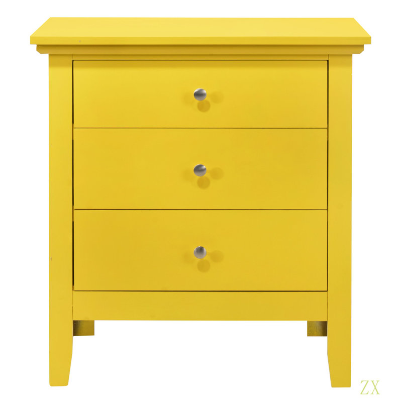 Table de chevet Vibrant Casual, Jaune