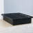Modern Style Heavy Duty Queen Size Platform Bed Frame Made With Metal And16 Inch Height In Black