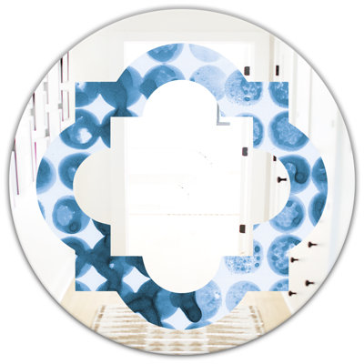 Miroir mural éclectique sans cadre Watercolor