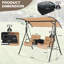 2 Person Porch Swing with Canopy-1084234549