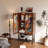 Nut-brown Solid Wood+Tempered Glass Display Cases