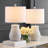Ensemble de lampes de table blanches Ahrens