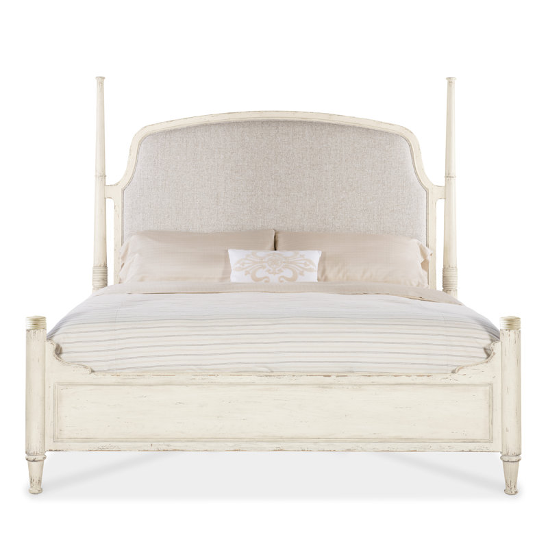 Americana Upholstered King Bed, King, Cream/Beige