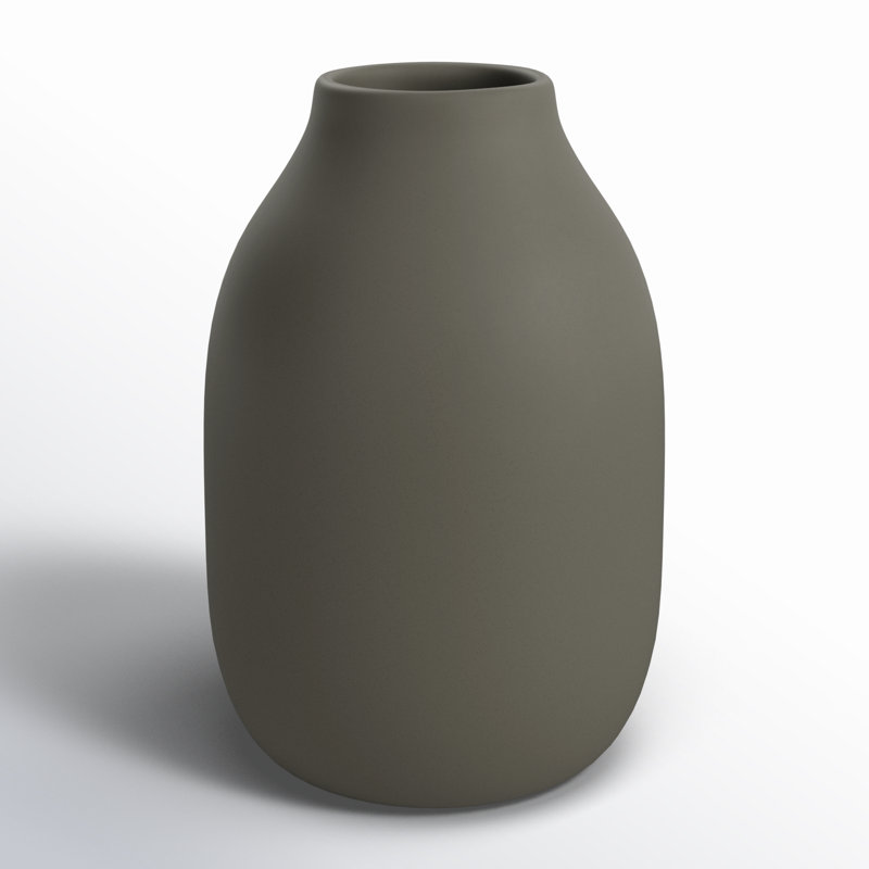 Vase de table Colora, Gris acier, Hauteur totale - 7,87 po