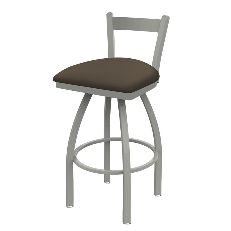 Tabouret de bar 821 Catalina, Terre Canter, Nickel anodisé, Tabouret de bar (assise de 30 po de hauteur)