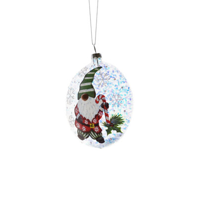 4'' Handmade Glass Holiday Shaped Ornament