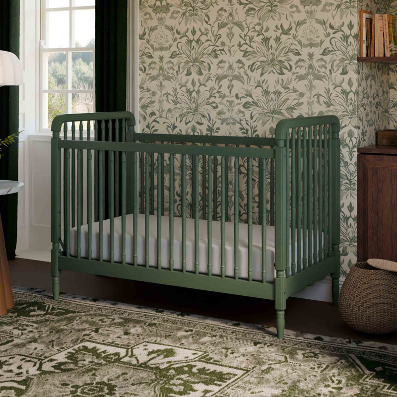 Liberty 3-in-1 Convertible Spindle Crib, Forest Green