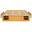 Platform Bed Frame With 4 Storage Drawers And Footboard Storage Cubby, No Headboard, Modern Space-Saving Design-1736288498