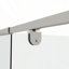 Porte de douche en verre pivotante l 50 à 54 po x H 71 po Piovt, porte de douche coulissante à cadre pivotant-112608384