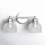 Besima 2 Light Ribbed Dimmable Vanity Light-569222