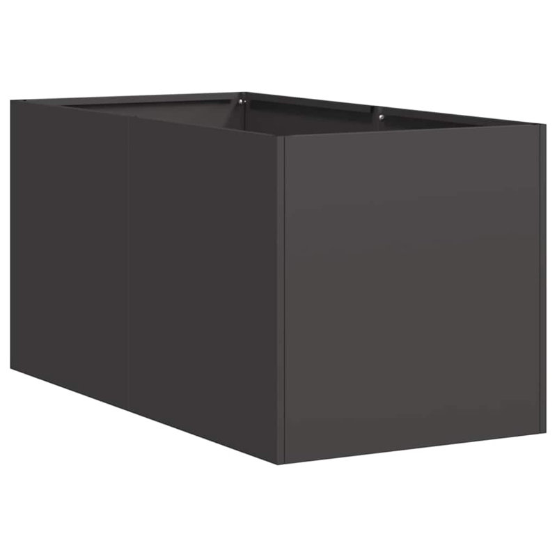 Planter Box, 40cm H x 80cm W x 40cm D, Black