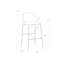 Dover Upholstered Stool with Metal Frame-1939272781-1939272787