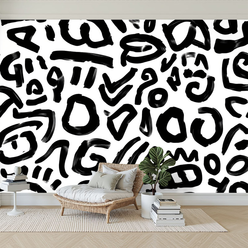 Papier peint adhésif auto-adhésif moderne l 96 po x H 69 po Peel and Stick, L 96 po x l 69 po