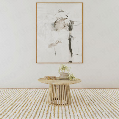 Natural Mango Round Cocktail Coffee Table
