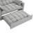 Multifunctional Velvet Loveseat Sofa Bed For Small Spaces