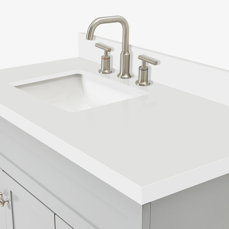 Ensemble de meuble-lavabo simple 43 po Hamlet, Gris