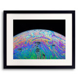 Soap Bubble Close Up Print by Philippe Monthoux