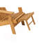 Chaise Adirondack pliante en bois pour l'extérieur avec repose-pieds rétractable, dossier et siège pré-assemblés, chaise de patio en bois pour patio